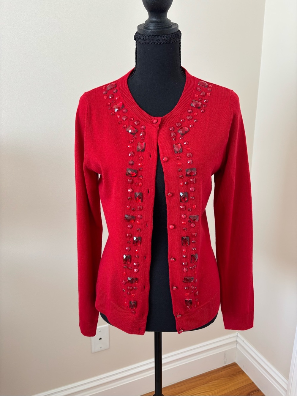 New York & Company Red Knit Sweater